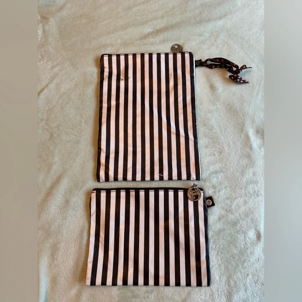 Henri Bendel Striped Travel Pouch Set - Picture 2 of 9